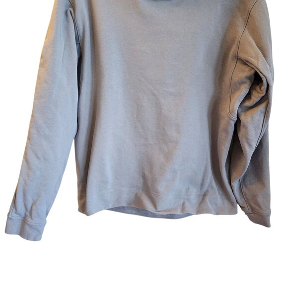 Lululemon Sweatshirt Men's Blue Large French Terry Oversized Hoodie Pocket - Picture 3 of 10